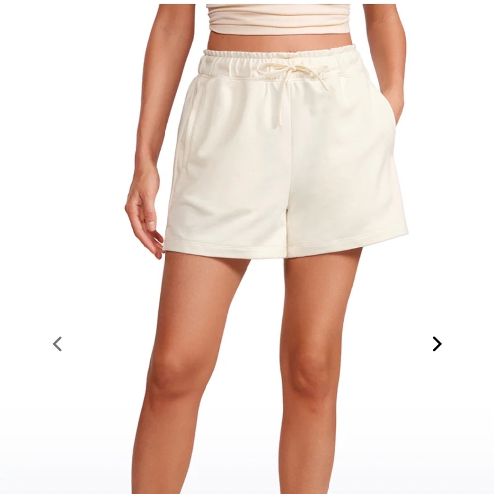 NWT CRZ YOGA Women's High Rise Sweat Shorts XS